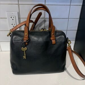 Leather Fossil Sydney Satchel